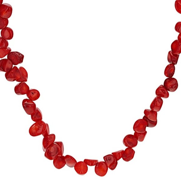 New REAL RED CORAL 60" Endless Strand - Picture 10 of 11